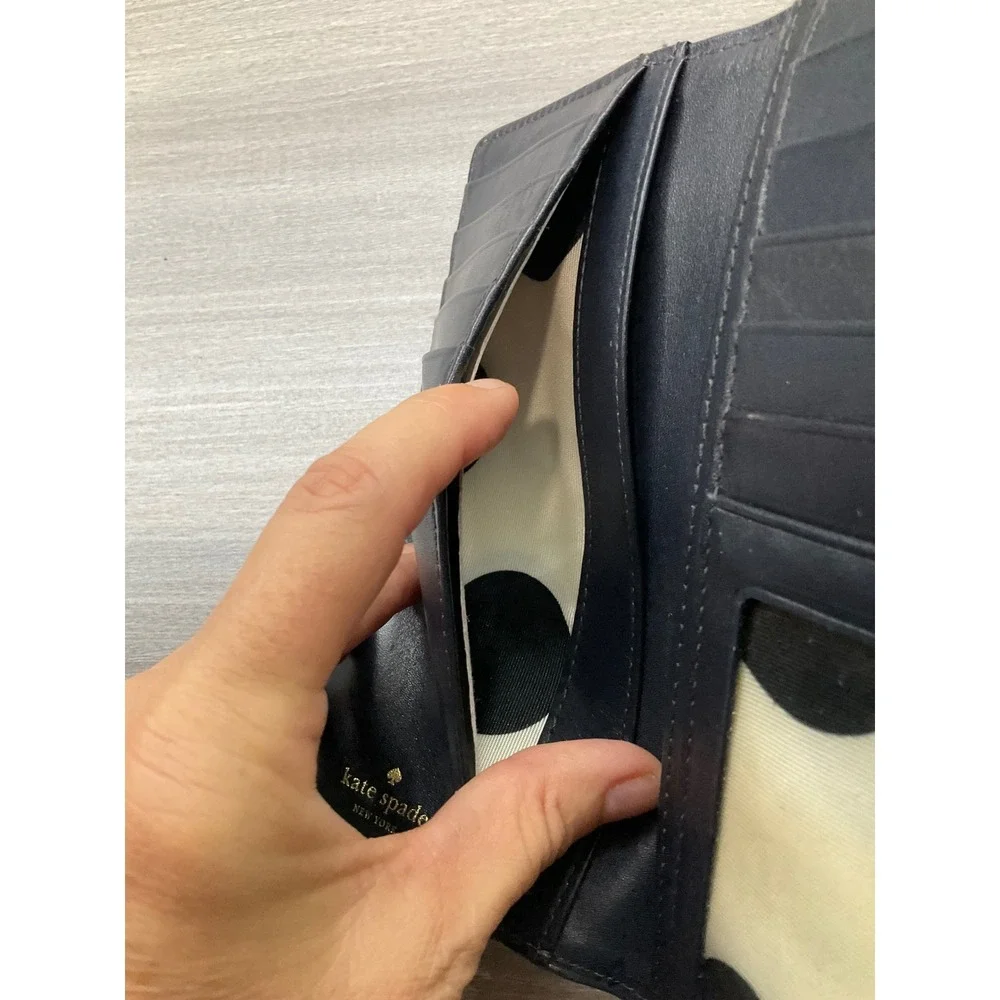 KATE SPADE NEW YORK CEDAR STREET BIFOLD STACY WALLET IN BLACK